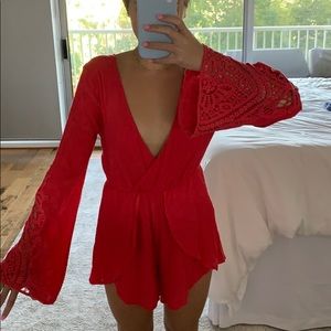 Strawberry Red Romper